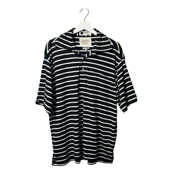 Iliac Golf Polo Mens SZ Large Black Lightweight Performance Short Sleeve Shirt - Picture 1 of 8